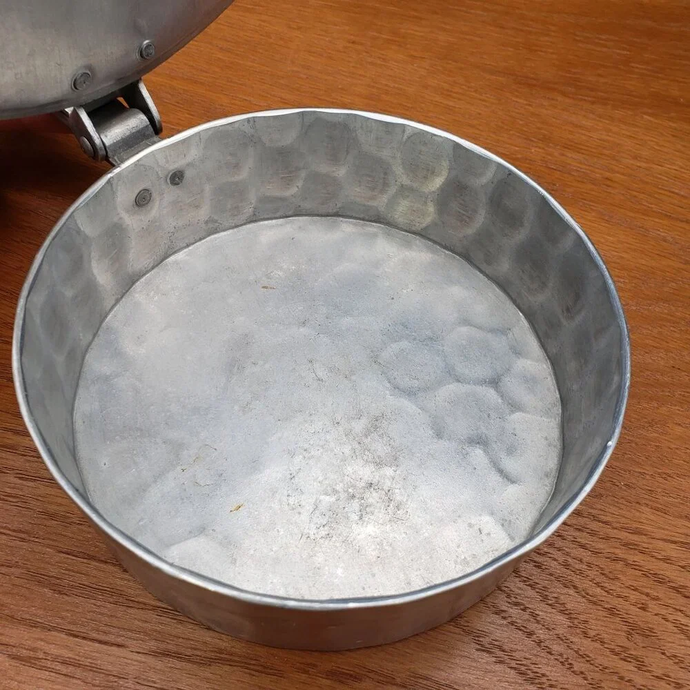 Vintage Everlast Hand Forged Aluminum Silent Butler Crumb Catcher Grape Motif